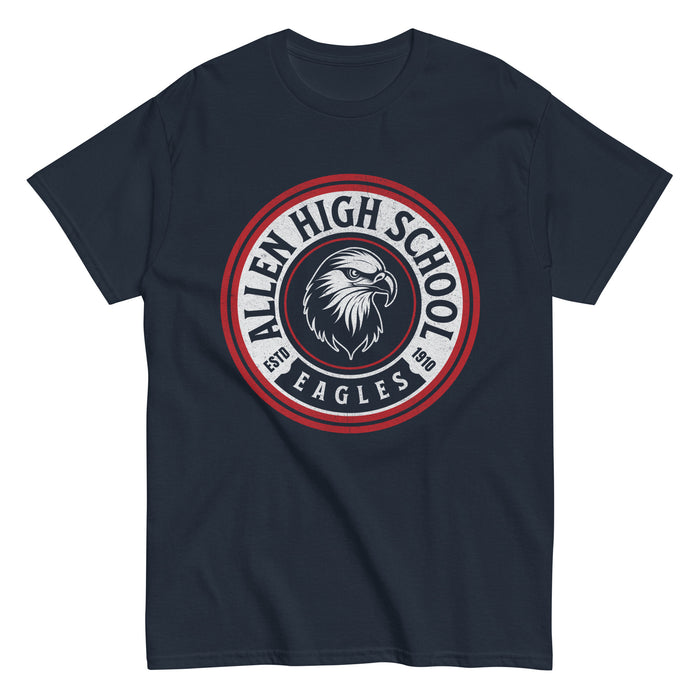 Allen High School Eagles Classic Unisex Navy T-shirt 208