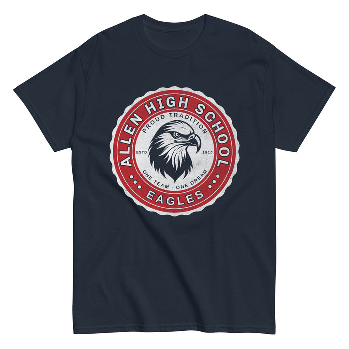 Allen High School Eagles Classic Unisex Navy T-shirt 209