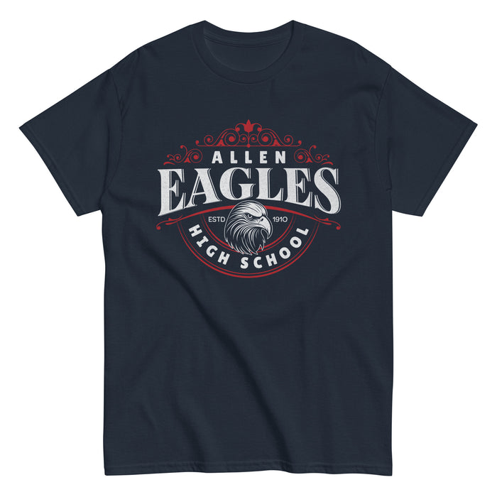 Allen High School Eagles Classic Unisex Navy T-shirt 214