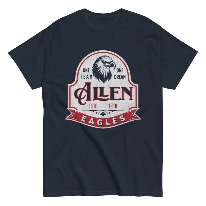 Allen High School Eagles Classic Unisex Navy T-shirt 215