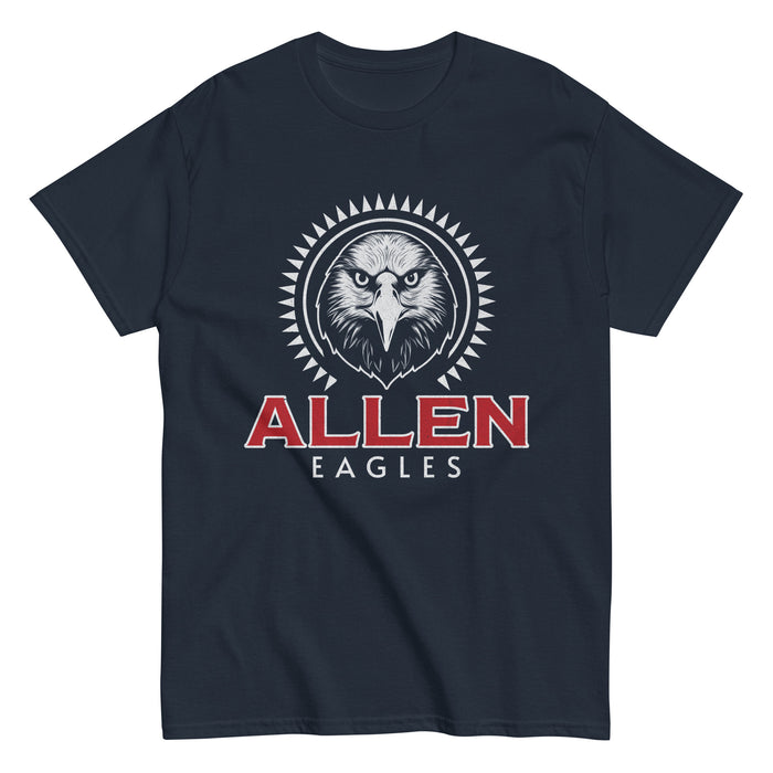 Allen High School Eagles Classic Unisex Navy T-shirt 217