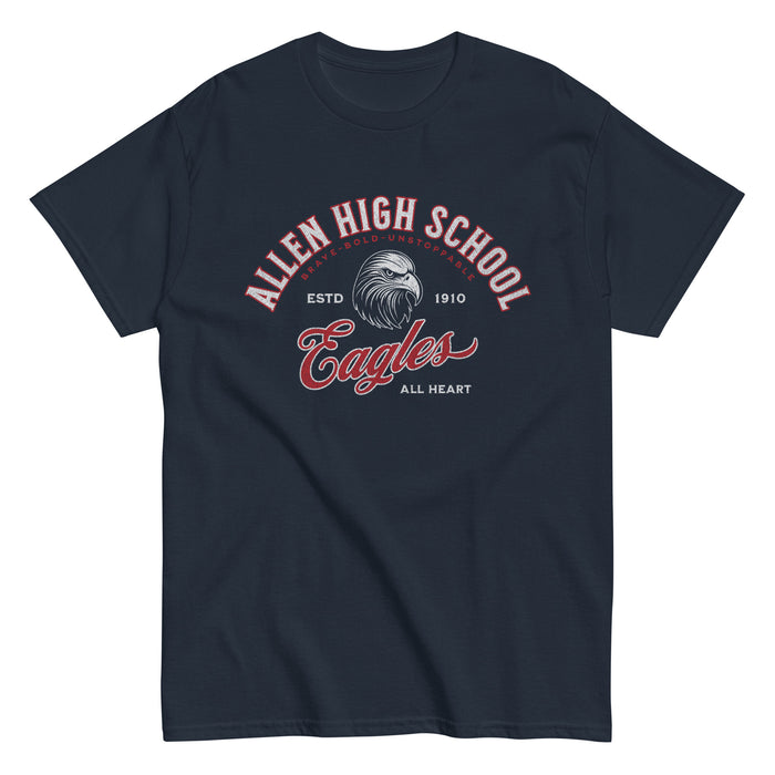 Allen High School Eagles Classic Unisex Navy T-shirt 218