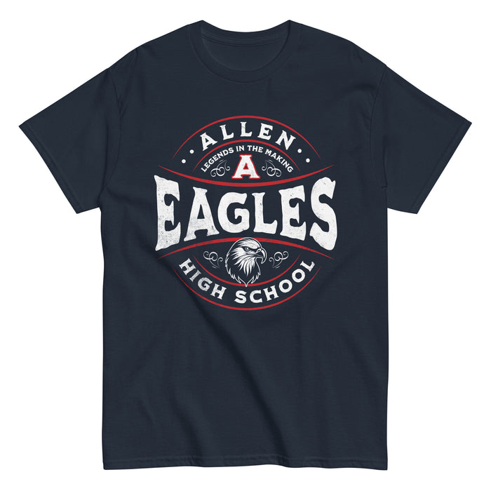 Allen High School Eagles Classic Unisex Navy T-shirt 219