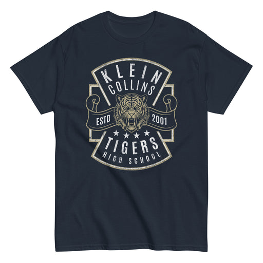 Klein Collins High School Tigers Classic Unisex Navy T-shirt 210