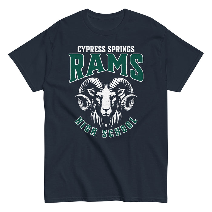 Cypress Ridge High School Rams Navy Classic Unisex T-shirt 213