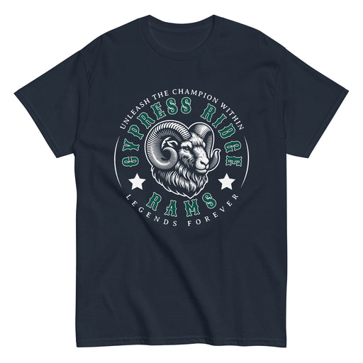 Cypress Ridge High School Rams Navy Classic Unisex T-shirt 214