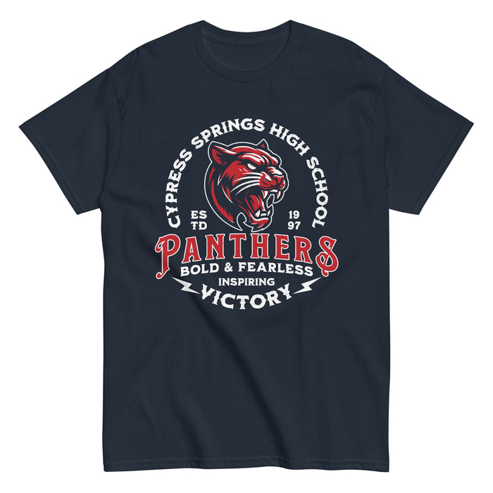 Cypress Springs High School Panthers Navy Classic Unisex T-shirt 206