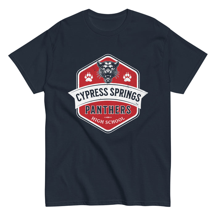 Cypress Springs High School Panthers Navy Classic Unisex T-shirt 209