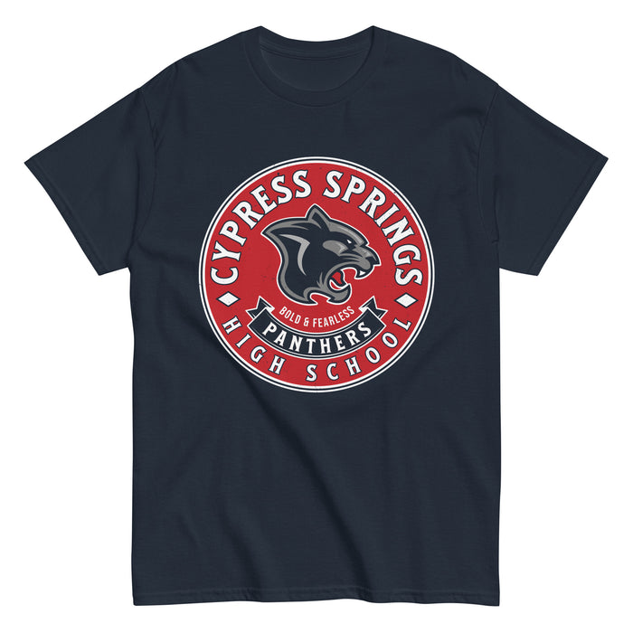 Cypress Springs High School Panthers Navy Classic Unisex T-shirt 215