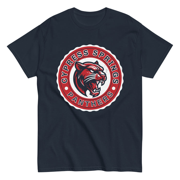 Cypress Springs High School Panthers Navy Classic Unisex T-shirt 216