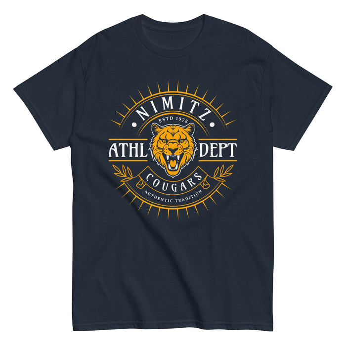 Nimitz High School Cougars Navy Blue Classic Unisex T-shirt 201