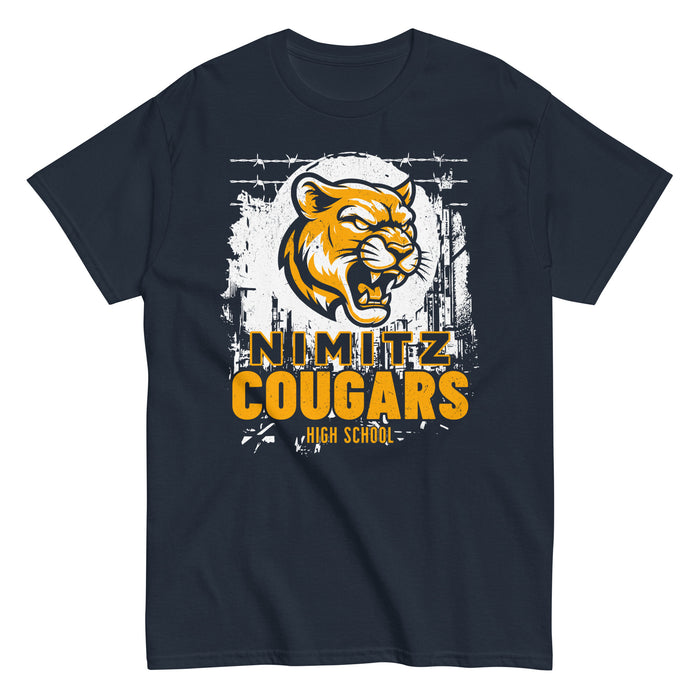 Nimitz High School Cougars Navy Blue Classic Unisex T-shirt 202