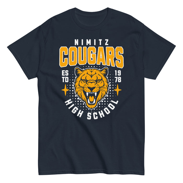 Nimitz High School Cougars Navy Blue Classic Unisex T-shirt 204