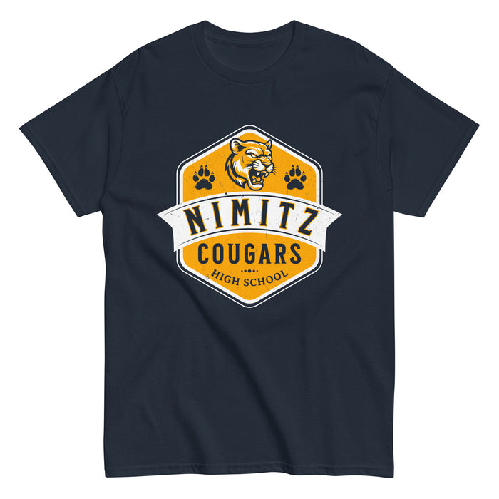 Nimitz High School Cougars Navy Blue Classic Unisex T-shirt 209