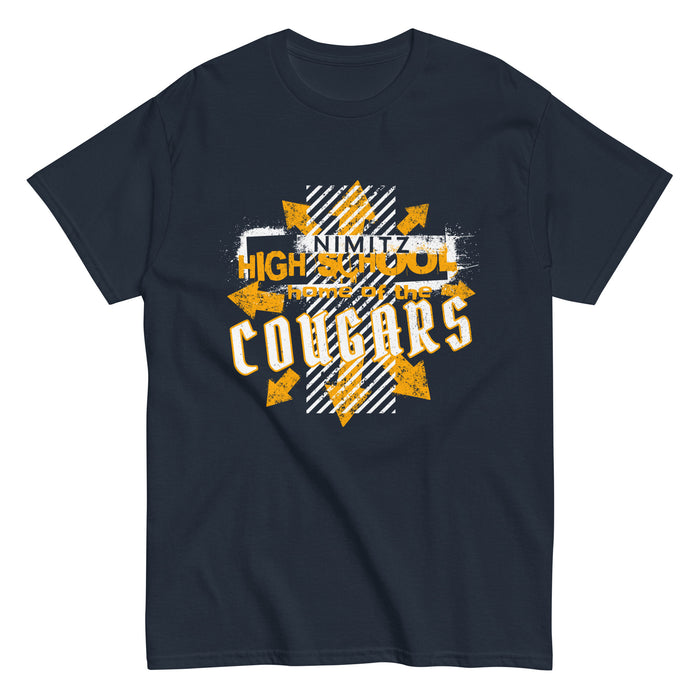 Nimitz High School Cougars Navy Blue Classic Unisex T-shirt 210