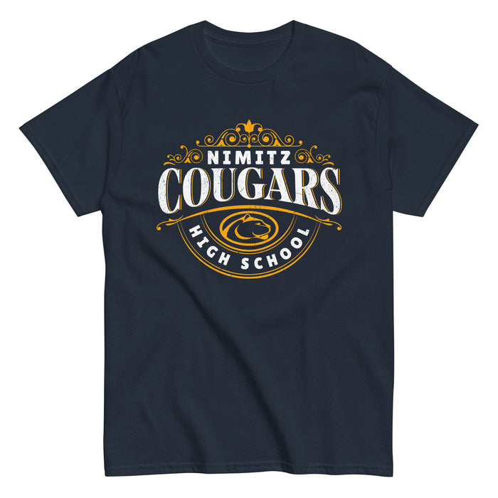 Nimitz High School Cougars Navy Blue Classic Unisex T-shirt 211