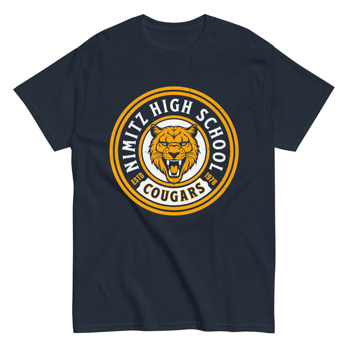 Nimitz High School Cougars Navy Blue Classic Unisex T-shirt 220