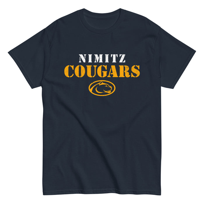 Nimitz High School Cougars Navy Blue Classic Unisex T-shirt 222