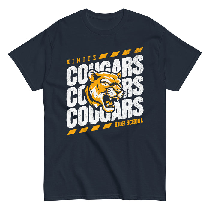 Nimitz High School Cougars Navy Blue Classic Unisex T-shirt 223