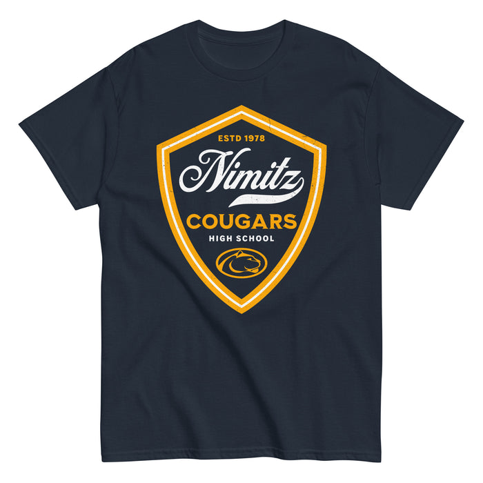 Nimitz High School Cougars Navy Blue Classic Unisex T-shirt 225