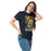 Woman wearing Nimitz High School Cougars Navy Blue Classic Unisex T-shirt 205