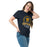 Woman wearing Nimitz High School Cougars Navy Blue Classic Unisex T-shirt 206