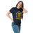 Woman wearing Nimitz High School Cougars Navy Blue Classic Unisex T-shirt 208