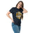 Woman wearing Nimitz High School Cougars Navy Blue Classic Unisex T-shirt 210