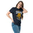 Woman wearing Nimitz High School Cougars Navy Blue Classic Unisex T-shirt 213