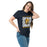 Woman wearing Nimitz High School Cougars Navy Blue Classic Unisex T-shirt 223