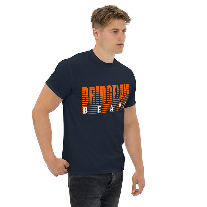 Close-up of  Bridgeland High School Bears Classic Unisex Navy T-shirt 32a