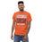 Man wearing a Bridgeland High School Bears Classic Unisex Orange T-shirt 01