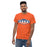 Man wearing a Bridgeland High School Bears Classic Unisex Orange T-shirt 09