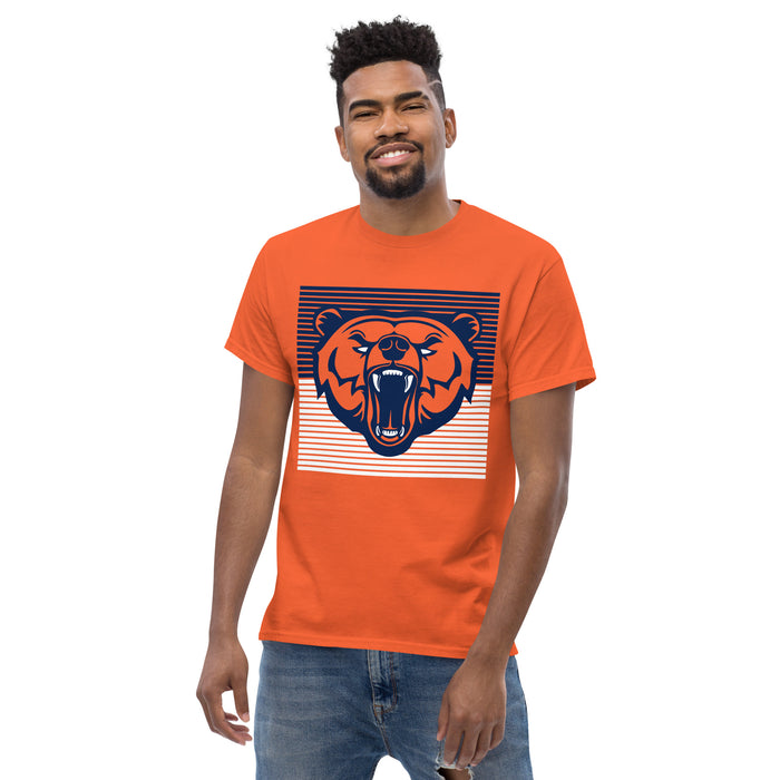 Man wearing a Bridgeland High School Bears Classic Unisex Orange T-shirt 27