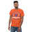 Man wearing a Grand Oaks High School Grizzlies Classic Unisex Orange T-shirt 04