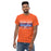 Man wearing a Grand Oaks High School Grizzlies Classic Unisex Orange T-shirt 05