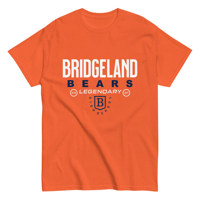 Bridgeland High School Bears Classic Unisex Orange T-shirt 03