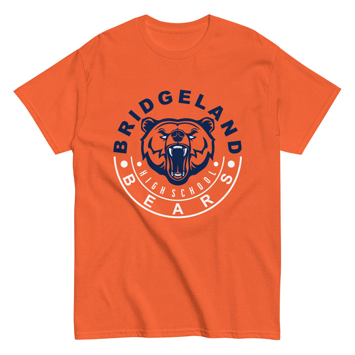 Bridgeland High School Bears Classic Unisex Orange T-shirt 19