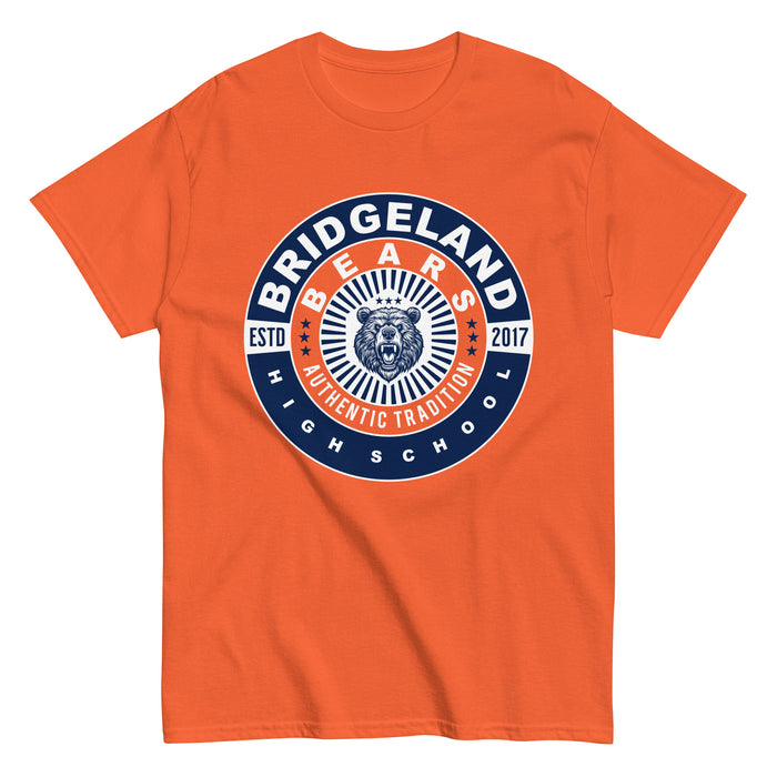 Bridgeland High School Bears Classic Unisex Orange T-shirt 30