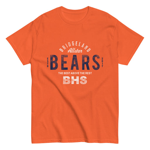 Bridgeland High School Bears Classic Unisex Orange T-shirt 40