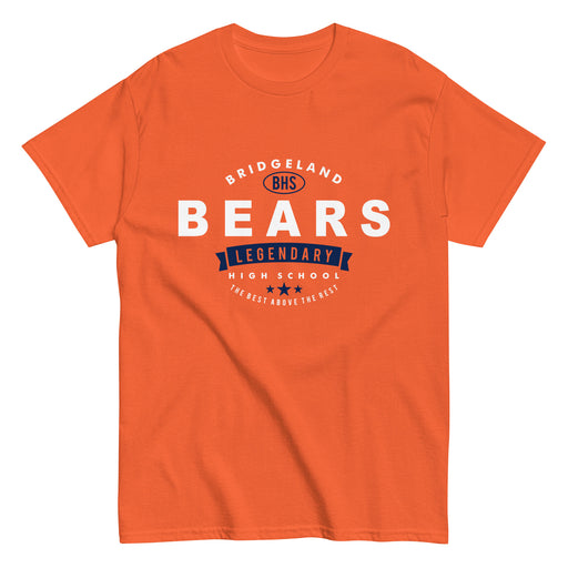 Bridgeland High School Bears Classic Unisex Orange T-shirt 44