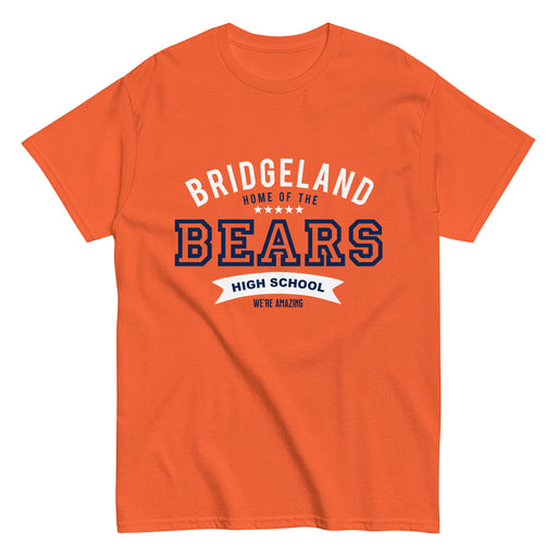 Bridgeland High School Bears Classic Unisex Orange T-shirt 96