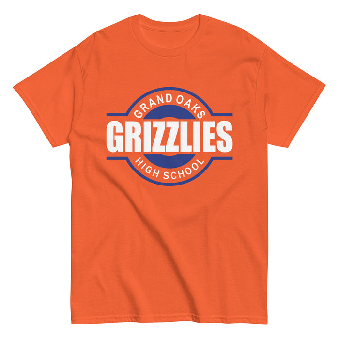 Grand Oaks High School Grizzlies Classic Unisex Orange T-shirt 11