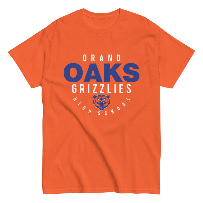 Grand Oaks High School Grizzlies Classic Unisex Orange T-shirt 12