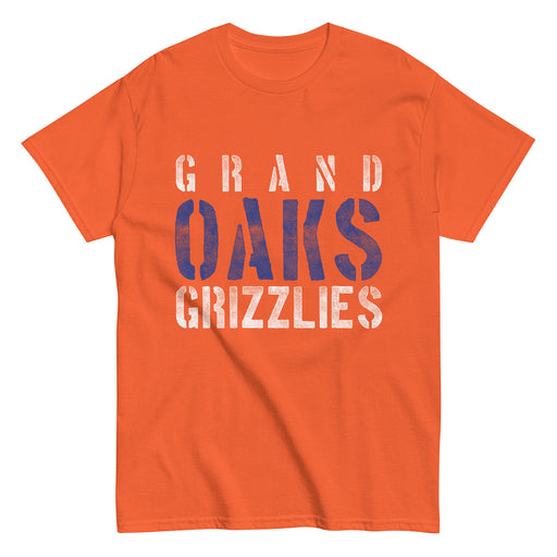 Grand Oaks High School Grizzlies Classic Unisex Orange T-shirt 17