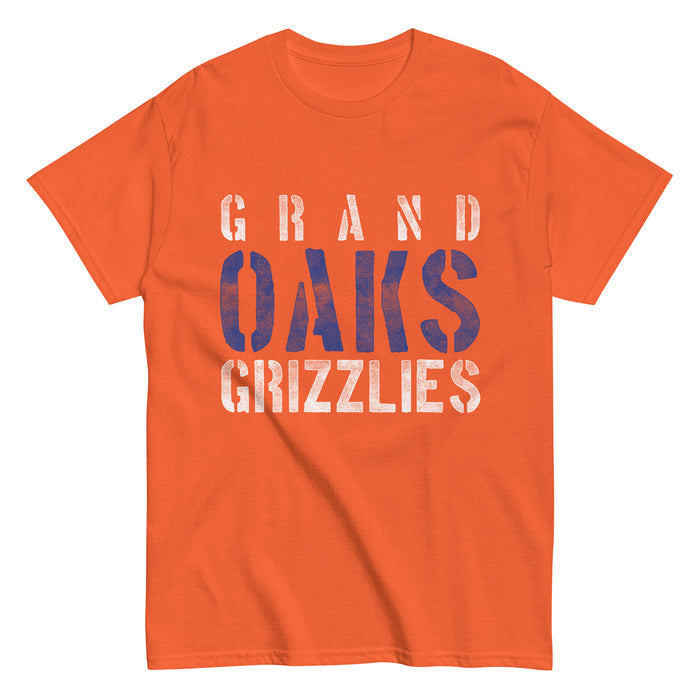 Grand Oaks High School Grizzlies Classic Unisex Orange T-shirt 17