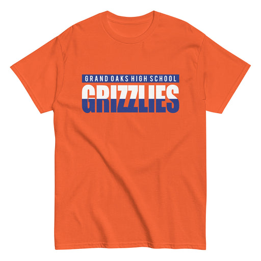 Grand Oaks High School Grizzlies Classic Unisex Orange T-shirt 25