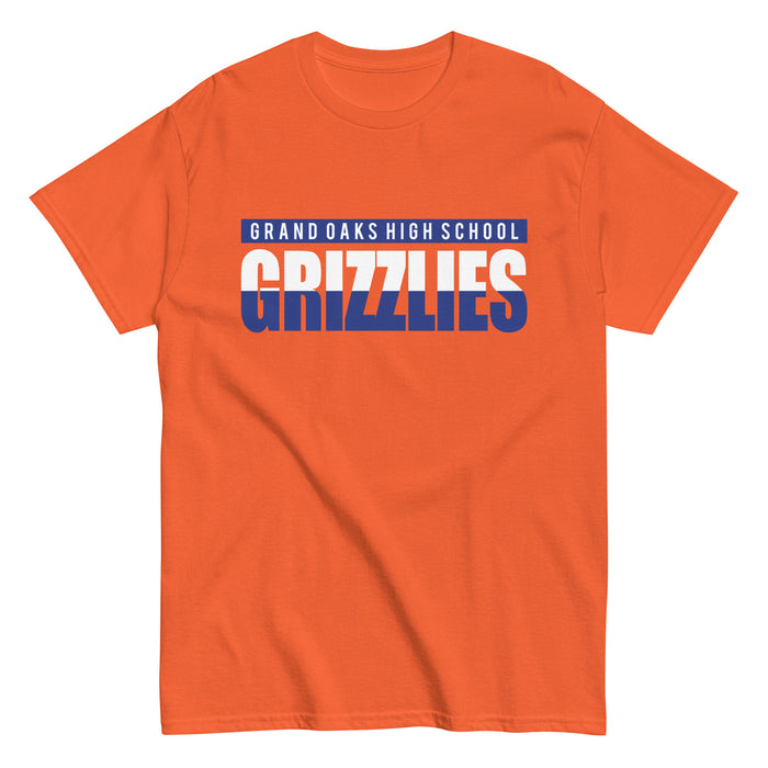 Grand Oaks High School Grizzlies Classic Unisex Orange T-shirt 25