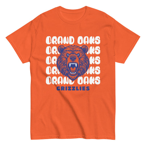 Grand Oaks High School Grizzlies Classic Unisex Orange T-shirt 28