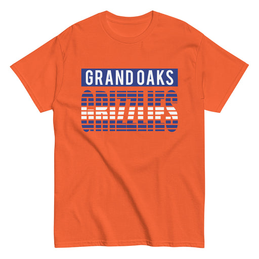 Grand Oaks High School Grizzlies Classic Unisex Orange T-shirt 35